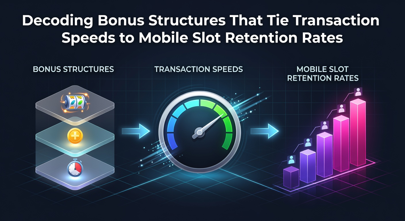 Mobile slot game interface displaying bonus promotions linked to fast transaction processing